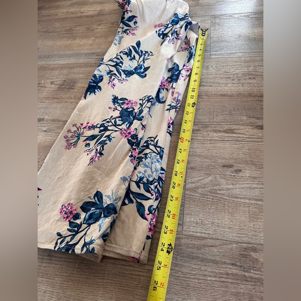 LEITH Cropped Linen Floral Jumpsuit | S - Picture 14 of 14